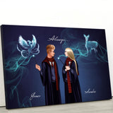 Zauber-Liebe - Paar-Leinwand (Querformat)