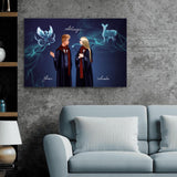 Zauber-Liebe - Paar-Leinwand (Querformat)