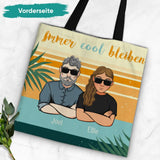 Immer cool bleiben - Paar-Tragetasche