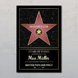 Poster "Bester Papa der Welt" mit Namen personalisiert von Love & Faith zum Vatertag