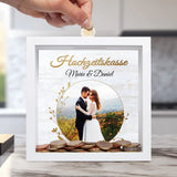 Hochzeitskasse - Paar-Holzspardose