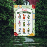 Omas Gartenzwerge - Großeltern-Gartenflagge