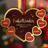 Enkelkinder - Großeltern-Herzen Ornament