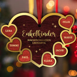 Enkelkinder - Großeltern-Herzen Ornament