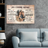 An unsere Mama - Eltern-Leinwand