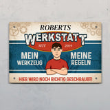 Personalisiertes Türschild mit Druck für Heimwerker Für Macher