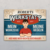 Personalisiertes Türschild mit Druck für Heimwerker Für Macher – Motiv 5