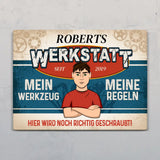 Personalisiertes Türschild mit Druck für Heimwerker Für Macher – Motiv 7