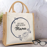 Jutetasche Natur für Mama personalisierte Geschenkidee zum Muttertag von Love & Faith