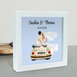 Just married - Paar-Holzspardose