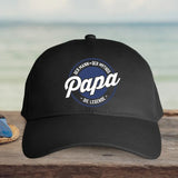 schwarze Baseballcap für Papa personalisiert von Love & Faith
