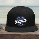 schwarze Snapback Cap für Papa personalisiert von Love & Faith