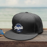 schwarze Snapback Cap für Papa personalisiert von Love & Faith
