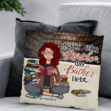 Buchmädchen - Freunde-Kissen