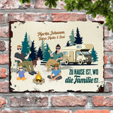 Camping Family - Outdoor-Türschild