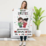 Personalisierte Kuscheldecke 70x100cm personalisierbar - gefertigt von Love & Faith