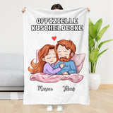 Personalisierte Kuscheldecke 100x150cm personalisierbar - gefertigt von Love & Faith