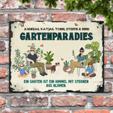 Familien Paradies - Outdoor-Türschild