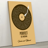 Personalisiertes Poster mit eurem Lieblingssong im Vinyl-Look Unser Song – Motiv 14