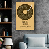 Personalisiertes Poster mit eurem Lieblingssong im Vinyl-Look Unser Song – Motiv 15