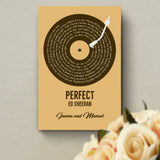 Unser Song - Personalisiertes Poster mit eurem Lieblingssong im Vinyl-Schallplatten Look