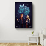 Zauber-Liebe - Paar-Leinwand