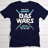 Möge der Ruhestand mit dir sein - Personalisiertes T-Shirt zur Rente für Sci Fi Fans