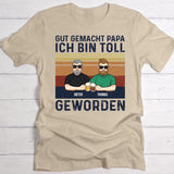 Gut gemacht Papa (Dunkelblau) - Eltern-T-Shirt
