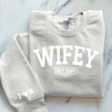 weißer Pullover personalisierbar - gefertigt von Love & Faith