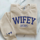 beiger Pullover personalisierbar - gefertigt von Love & Faith