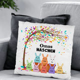 Omas Häschen - Personalisiertes Kissen für Oma und Mama