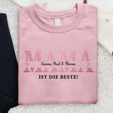 Mama - Personalisierter Sweater für Mama mit Kindernamen