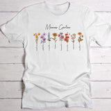 Mamas Garten - Personalisiertes T-Shirt für Mama und Oma mit Geburtsblumen