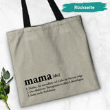 Definition - Personalisierte Tragetasche für Mama und Oma