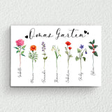 Omas Garten - Großeltern-Leinwand