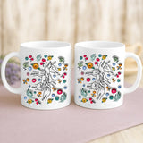 Weiße Tasse mit personalisiertem Spruch und Namen – individuelle Geschenkidee von Love & Faith