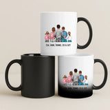 Magische Tasse mit Thermo-Farbwechsel und personalisiertem Namen – witzige Geschenkidee von Love & Faith