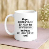 Weiße Tasse mit personalisiertem Spruch und Namen – individuelle Geschenkidee von Love & Faith