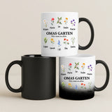 Personalisierte Tasse mit Druck für Oma – Omas Blumen – Motiv 7