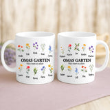 Weiße Tasse mit personalisiertem Spruch und Namen – individuelle Geschenkidee von Love & Faith