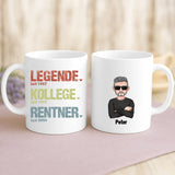 Weiße Tasse mit personalisiertem Spruch und Namen – individuelle Geschenkidee von Love & Faith