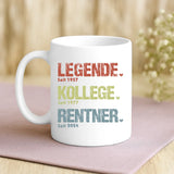 Weiße Tasse mit personalisiertem Spruch und Namen – individuelle Geschenkidee von Love & Faith