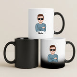Personalisierte Tasse mit Druck für Papa und Opa – Legende, Ehemann, Papa und Opa – Motiv 7