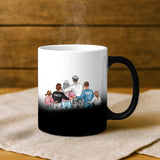 Magische Tasse mit Thermo-Farbwechsel und personalisiertem Namen – witzige Geschenkidee von Love & Faith