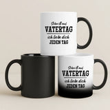 Magische Tasse mit Thermo-Farbwechsel und personalisiertem Namen – witzige Geschenkidee von Love & Faith