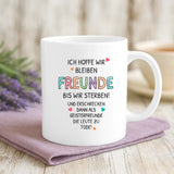 Weiße Tasse mit personalisiertem Spruch und Namen – individuelle Geschenkidee von Love & Faith