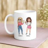 Weiße Tasse mit personalisiertem Spruch und Namen – individuelle Geschenkidee von Love & Faith