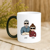 Magische Tasse mit Thermo-Farbwechsel und personalisiertem Namen – witzige Geschenkidee von Love & Faith