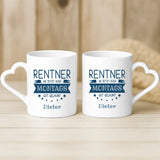 Weiße Tasse mit Herzhenkel und personalisiertem Namen – romantische Geschenkidee von Love & Faith