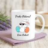 Weiße Tasse mit personalisiertem Spruch und Namen – individuelle Geschenkidee von Love & Faith